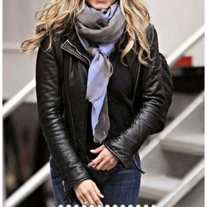 Muubaa black leather jacket. NWOT. Never worn. Excellent condition. Size 6